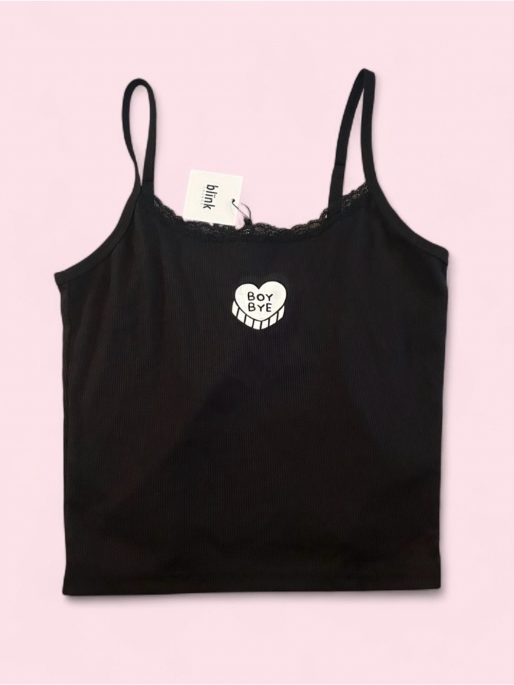 Blink Lounge NWT Black Lace Trim “Boy Bye” Size XL